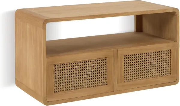 Sabiela, Badezimmerschrank, natur, massives Holz