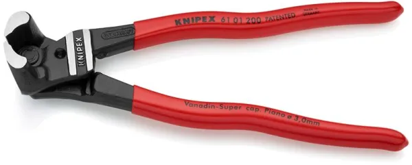 Knipex Bolzenschneider hohe Übersetzung schwarz atramentiert, mit Kunststoff überzogen 200 mm