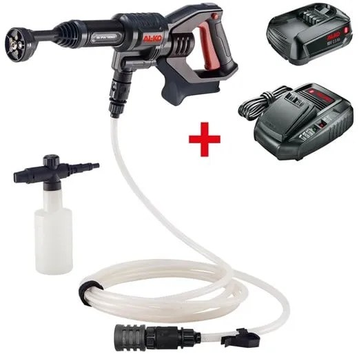 AL-KO Akku-Hochdruckreiniger PW 1850 18 V mit Akku und Ladegerät