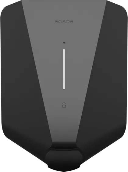 Easee LITE Ladestation 11 kW mit kWh-Zähler, Typ 2, WiFi und 4G, Schwarz