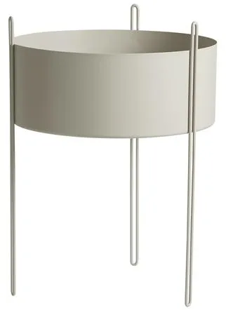 Woud Pidestall Zimmerpflanze Groß Grau