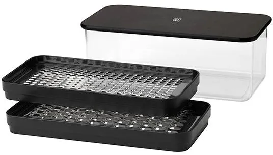 RIG-TIG GRATE-IT Reibe mit Behälter - Schwarz