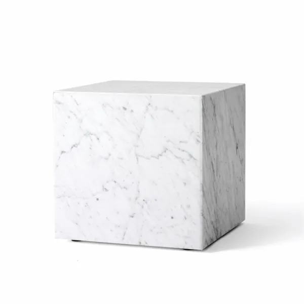 Audo Plinth Couchtisch Kubisch Carrara Marmor