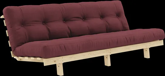 Karup Design Lean Schlafsofa mit Alpha Matratze 130x200 Bordeaux/Raw