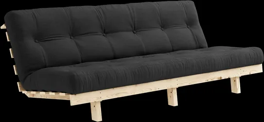 Karup Design Lean Schlafsofa mit Alpha Matratze 130x200 Dunkelgrau/Raw