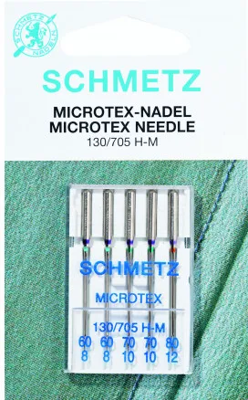 Schmetz Nähmaschinennadeln Microtex 130/705 H-M Gr. 70 - 5 St.