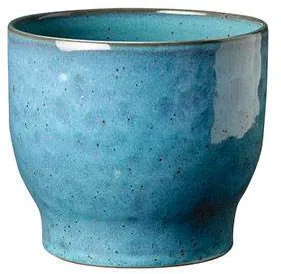 Knabstrup Keramik Blumentopf, staubblau - Ø:16,5 cm