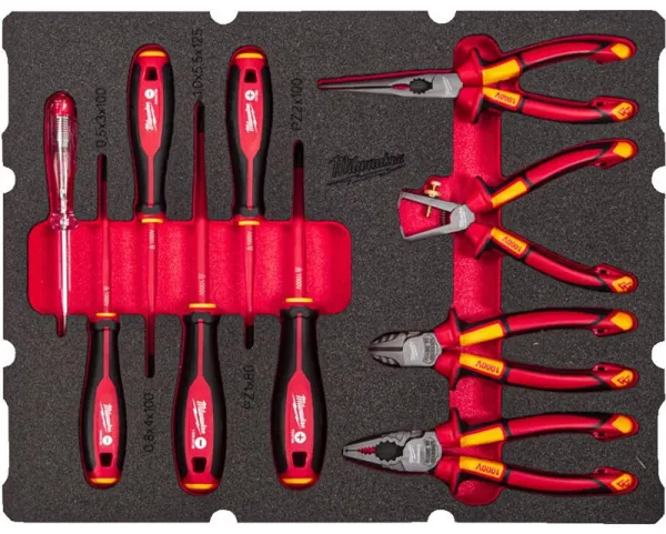 Milwaukee Elektrikerset Schaum 10-teilig